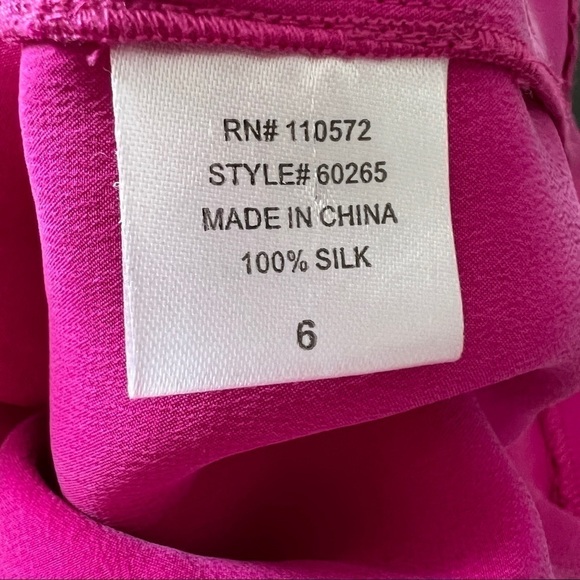 Cynthia Vincent Silk Strapless Ruffle Mini Dress Size 6 - Picture 11 of 15